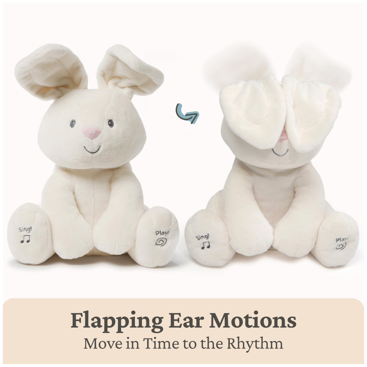 GUND Baby Flora Bunny 12-Inch Interactive Animated Musical Baby Toy 🍁 All In One Marketplace Canada