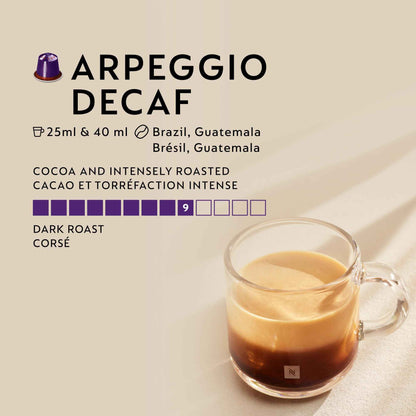 Nespresso Original Arpeggio Decaffeinato Decaf, Intensity 9, 50 Pods 🍁 All In One Marketplace Canada