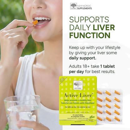 New Nordic Active Liver Milk Thistle Tablets, Liver Support, 30 Day Supply 🍁 All In One Marketplace Canada