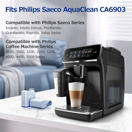 Water Filter for Philips Coffee Machines, 4-Pack Water Filters for AquaClean High-Efficiency Coffee Machine Water Filter, Improves Coffee Taste & Protects Machine 🍁 All In One Marketplace Canada