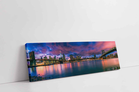 Wall Art The East River and the Brooklyn Bridge-NY
