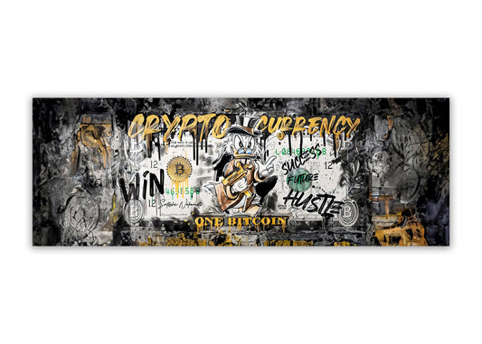 Wandkunst-Bitcoin Pop Art-Leinwandbild