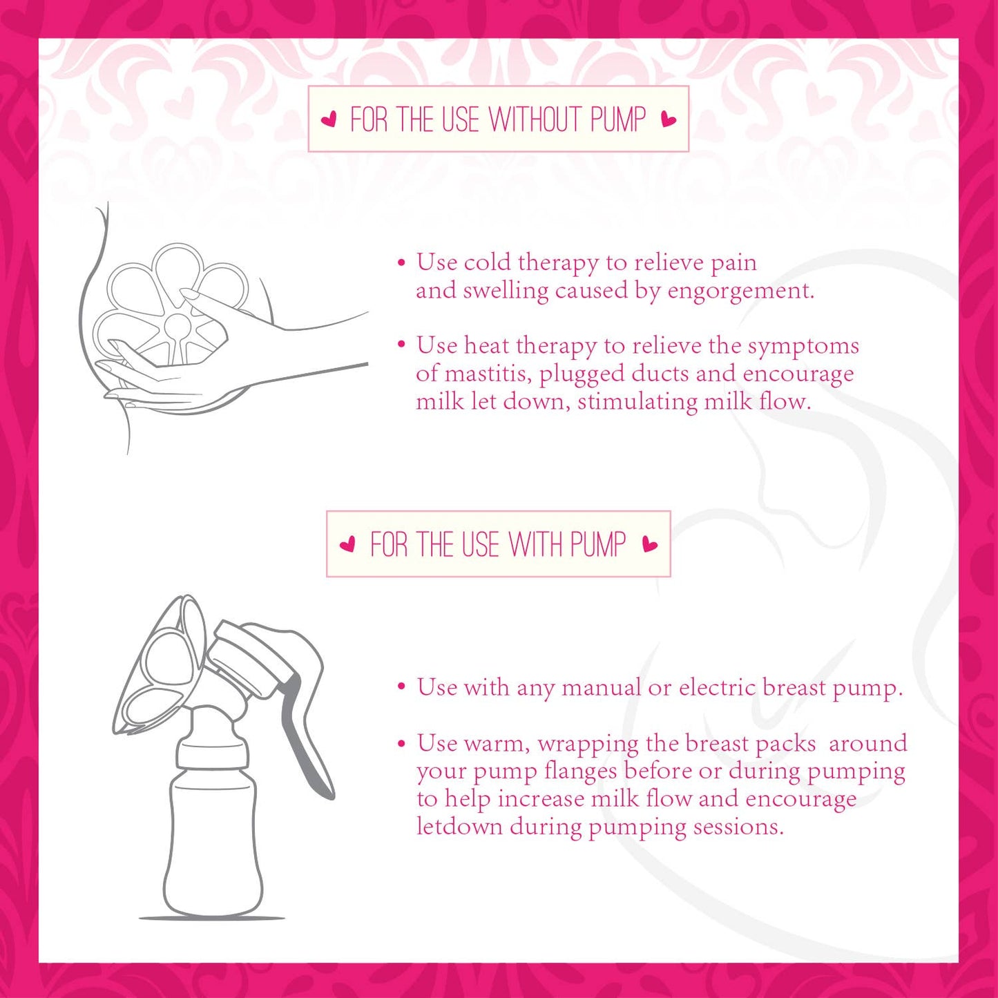 Ninja Mama Breast Therapy Packs - Pack Of 2 (Hot Or Cold)