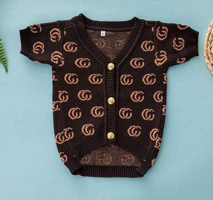 Gigi Dog Sweater Cardigan | Knit Dog Cardigan
