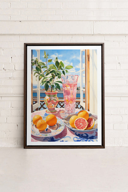 CITRUS VISTA PARADISE, Gestreckte Leinwandkunst