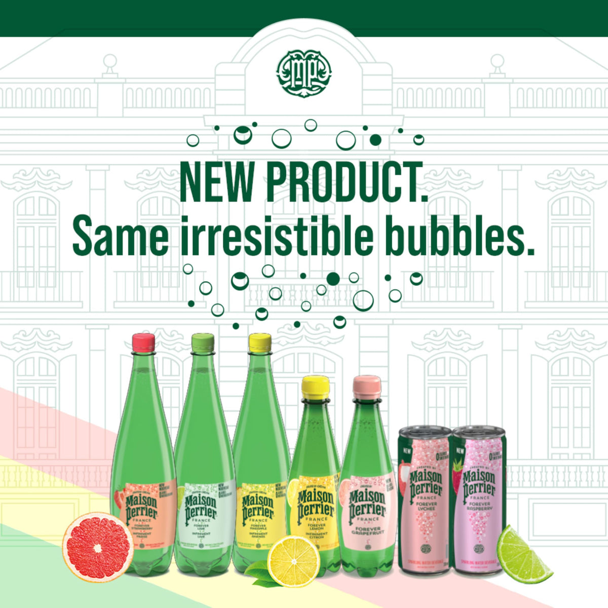Maison Perrier Forever Raspberry Rose, Sparkling Water Beverage, 24 x 330ml 🍁 All In One Marketplace Canada