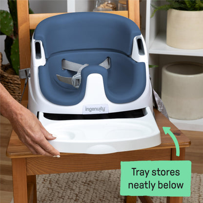 Ingenuity Baby Base 2-in-1 Booster Feeding and Floor Seat with Self-Storing Tray - Night Sky 🍁 All In One Marketplace Canada