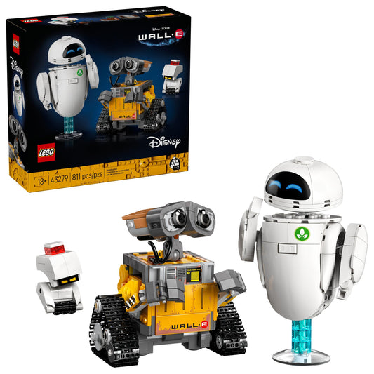 LEGO Disney & Pixar Wall-E & EVE Building Set for Adults, Ages 18+ - Home Office, Book Shelf, or Room Decor for Disney Fans - Gift Ideas for Men & Women - 43279 🍁 All In One Marketplace Canada