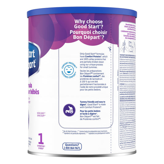 GOOD START Stage 1, Baby Formula, Powder, 0+ months, 900 g 🍁 All In One Marketplace Canada