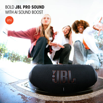 JBL Charge 6 - Portable Waterproof & Drop-Proof Bluetooth Speaker, Bold Pro Sound with AI Sound Boost, 28Hrs of Playtime, Built-in powerbank & Comes with a Sturdy/Removable Carrying Strap (Pink) 🍁 All In One Marketplace Canada