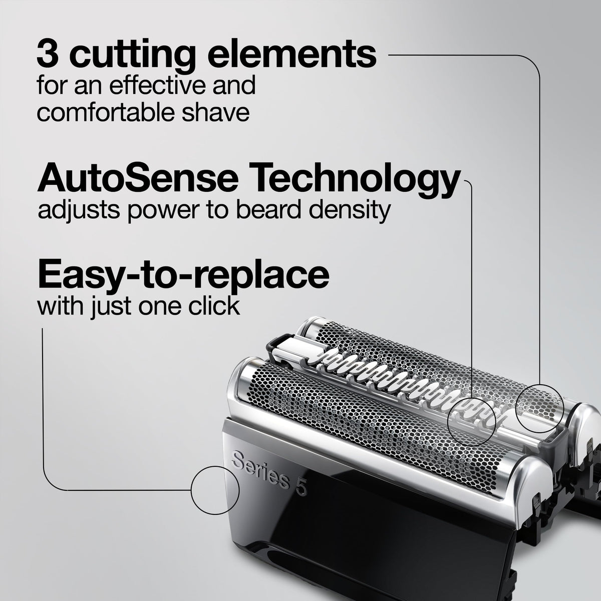 Braun Series 5 52S Electric Shaver Head Replacement Cassette – Silver 🍁 All In One Marketplace Canada