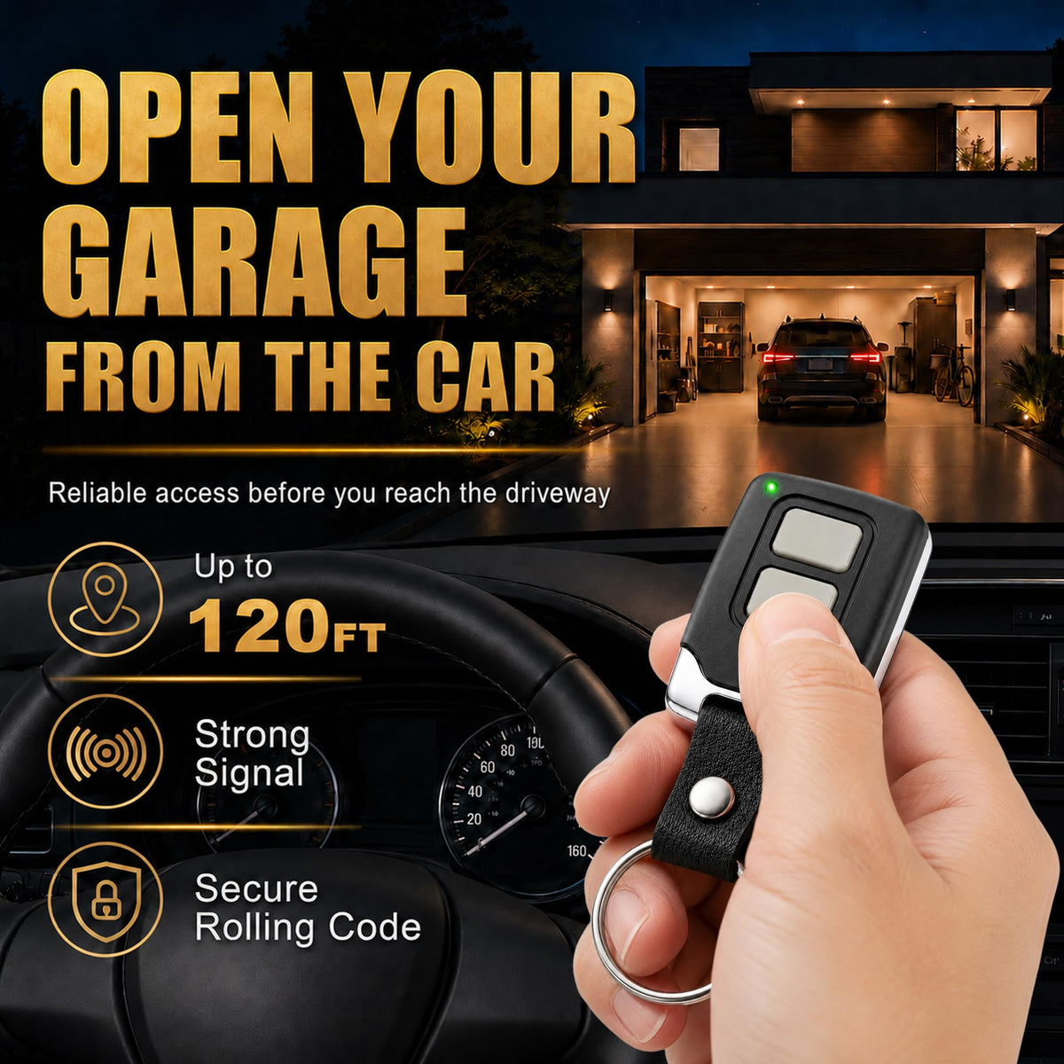 2 for Chamberlain LiftMaster Craftsman Garage Door Opener Remote 893LM 893Max 891LM 971LM 973LM 371LM 373LM Universal 🍁 All In One Marketplace Canada