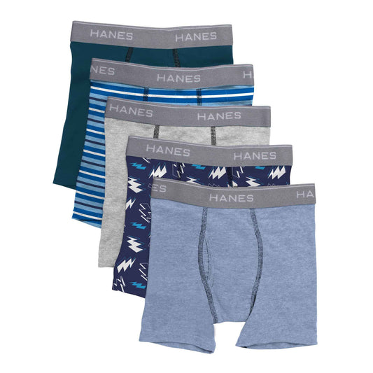 Hanes boys 5 Pack Breathable Boxer Briefs, Assorted, Medium US 🍁 All In One Marketplace Canada