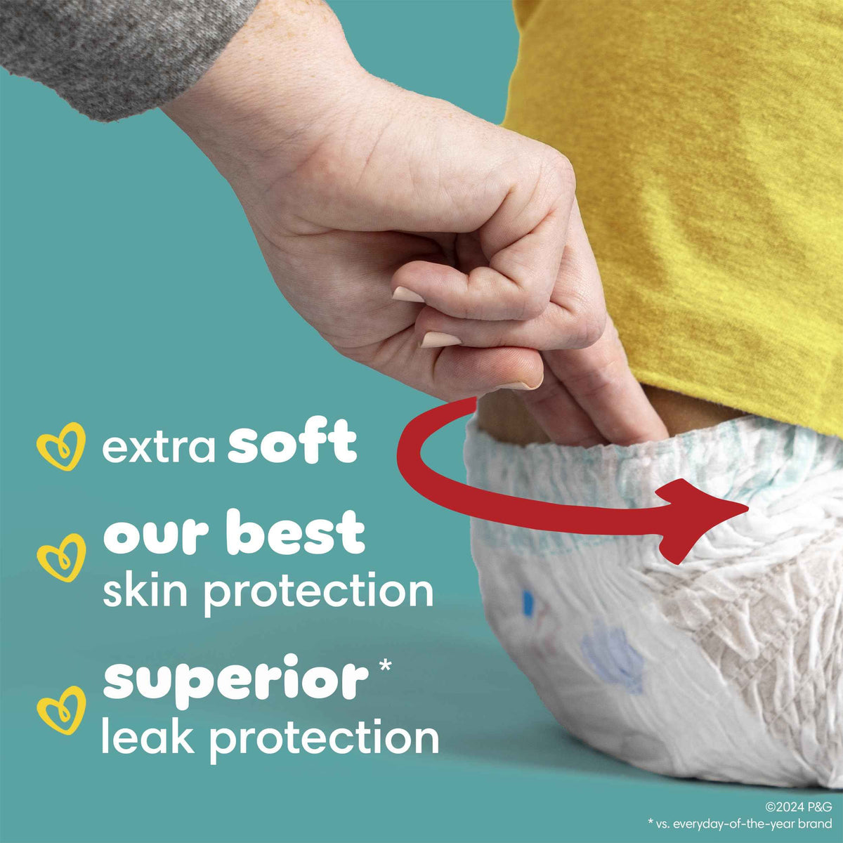 Pampers Diapers - Swaddlers 360 degrees - Size 4, 100 Count, up to 100% Leakproof Comfy Dry Fit, EZ Off Tabs Designed for Easy Changes, Pull On Diaper 🍁 All In One Marketplace Canada