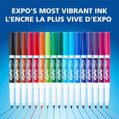 EXPO Dry Erase Markers, Low Odour Ink, Black, Fine Tip, 12 Count 🍁 All In One Marketplace Canada