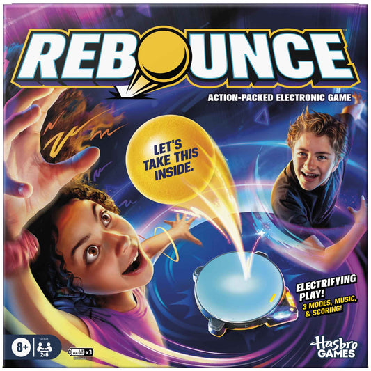 Rebounce Game | Indoor and Outdoor Electronic Action Game for Kids, Teens, and Adults | Ages 8+ | 2 to 6 Players | 10 Mins. | Family Travel Games (English Version) 🍁 All In One Marketplace Canada