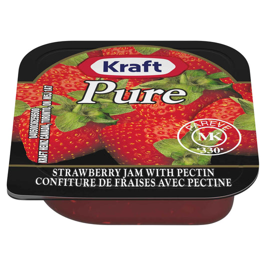 Kraft Pure Strawberry Jam with Pectin (140 x 10 mL Cups) 🍁 All In One Marketplace Canada