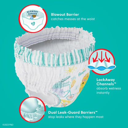 Pampers Diapers - Cruisers 360 degrees - Size 7, 44 Count, up to 100% Leakproof Fit, Designed for Active Babies, Pull On Diaper, EZ Off Tabs Designed for Easy Changes 🍁 All In One Marketplace Canada