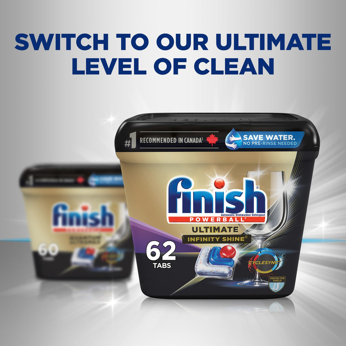 Finish Quantum UltraMax Dishwasher Detergent Pods, 60 Tabs 🍁 All In One Marketplace Canada