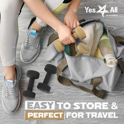 Yes4All Dumbbell Neoprene, poids et haltere, Weight Set, Hand Weights for Women, Dumbbells Pair, Free Weights (C. Gray - 7lbs) 🍁 All In One Marketplace Canada