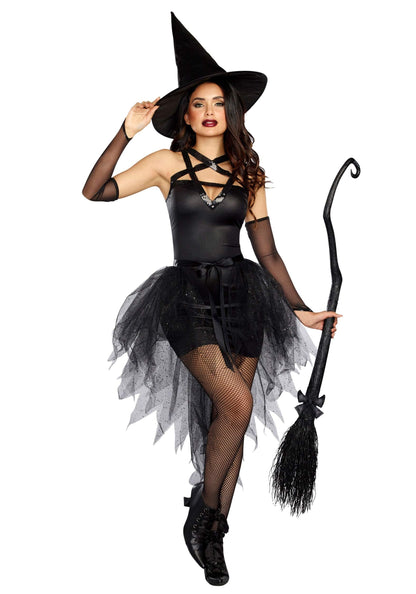 Dreamgirl Adult Sexy Witch Costume, Womens Wicked Witch Halloween Costume X-Large