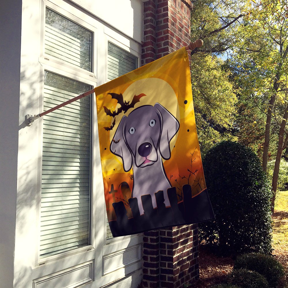 Caroline's Treasures BB1789CHF Halloween Weimaraner Canvas House Size Flag, Multicolor, Large