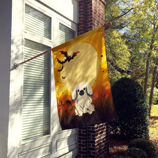 Caroline's Treasures BB4372CHF Halloween Pekingnese Cream Flag Canvas House Size, Large, Multicolor