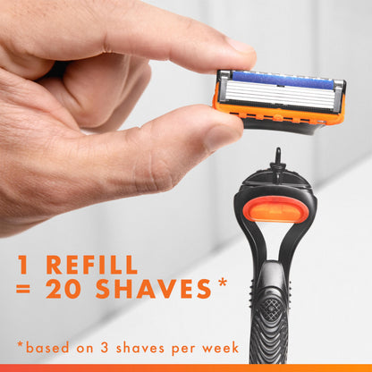 Gillette Fusion 5 Blades Refill, Razor Blades Men, 10 Fusion5 + 2 ProGlide Razors refills, 5-Blade Cartridges, 12 Total Refills 🍁 All In One Marketplace Canada