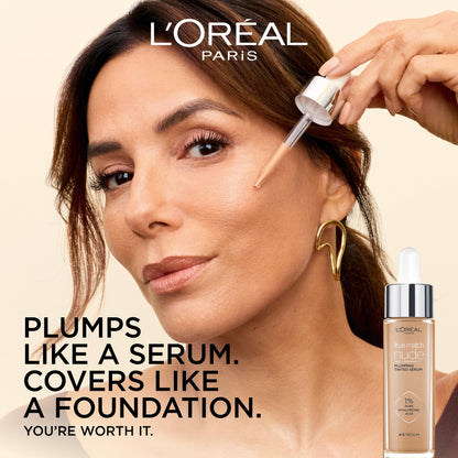 L’Oréal Paris True Match Nude Hyaluronic Foundation, Tinted Face Serum Foundation with Hyaluronic Acid for Lightweight Coverage and Instant Hydration, Radiant Finish - Light Medium, 30 mL 🍁 All In One Marketplace Canada