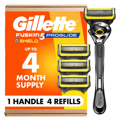 Gillette - ProGlide Shield Men's Razor, 1 Handle and 4 Refills 🍁 All In One Marketplace Canada