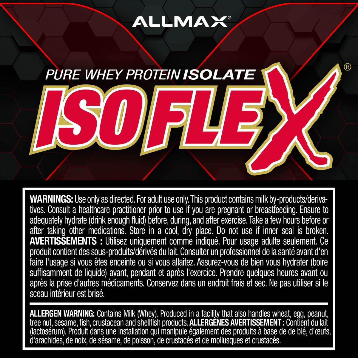 ALLMAX ISOFLEX Whey Protein Isolate, Vanilla, 2 lb 🍁 All In One Marketplace Canada