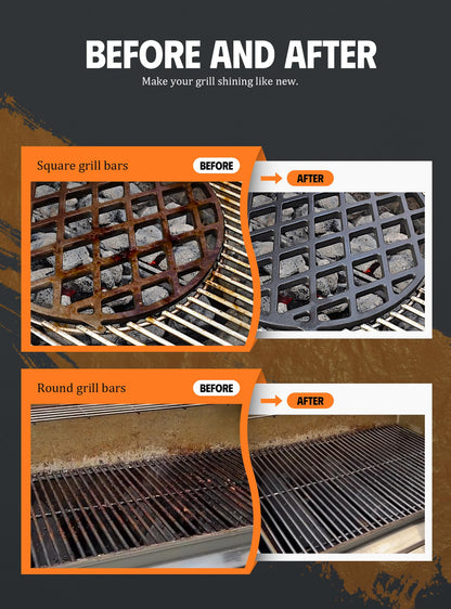 MEKER Grill Brush Bristle Free, Grill Cleaner Brush with 5 BBQ Replacement Head for Cast Iron, Stainless Steel Grates, Safe Grill Scraper Outdoor BBQ Grill, Black 🍁 All In One Marketplace Canada