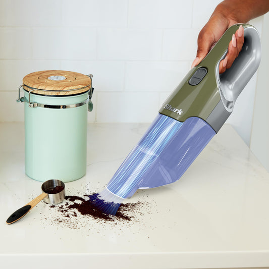 Shark Cyclone Handheld Vacuum - HyperVelocity Suction, Lightweight 1.6 lbs, XL Dust Cup, USB Charging, 8" Crevice Tool, Washable Filter, Green/Grey CH700C (Canadian Version) 🍁 All In One Marketplace Canada