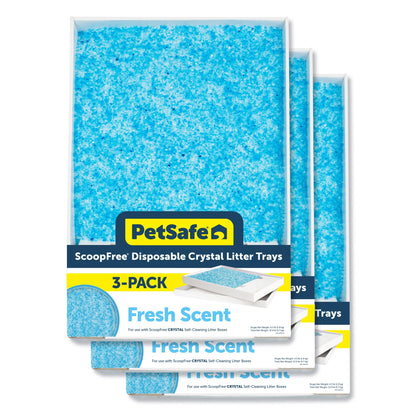 PetSafe ScoopFree Self-Cleaning Cat Litter Box Tray Refills with Premium Blue Non-Clumping Crystals, 3-Pack 🍁 All In One Marketplace Canada