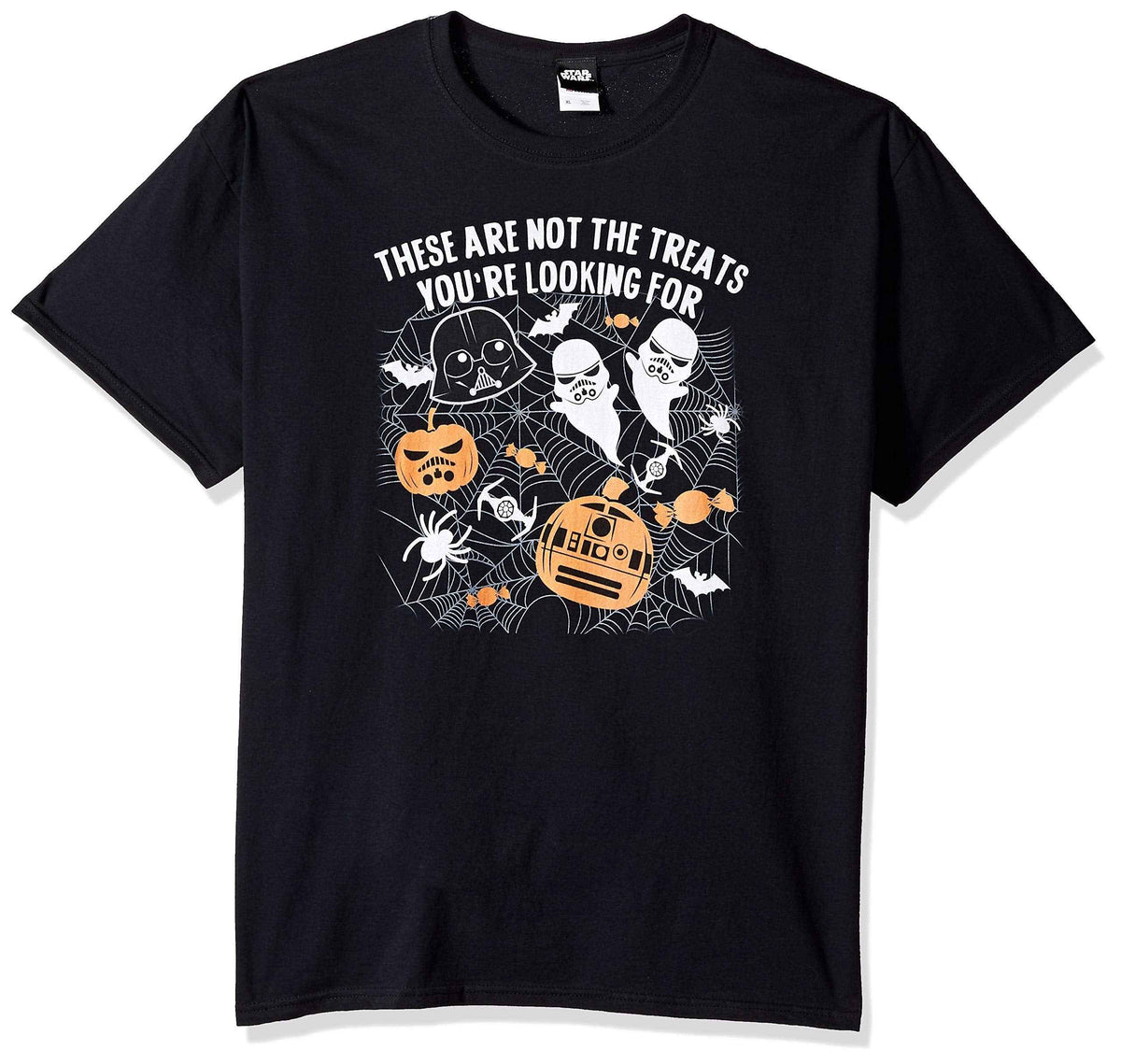 STAR WARS Licensed Halloween Not The Treats Men's Tee, Black, Large