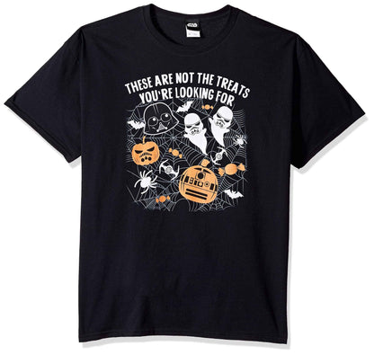 STAR WARS Licensed Halloween Not The Treats Men's Tee, Black, Large