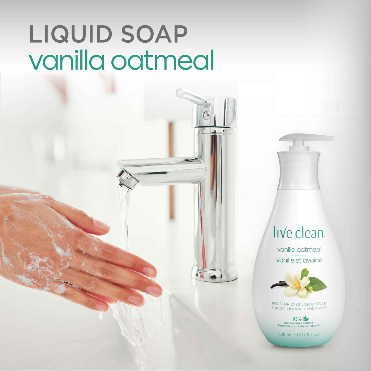 Live Clean Liquid Hand Soap, Soothing Vanilla Oatmeal, 500 mL, 4 Count (Packaging may vary) 🍁 All In One Marketplace Canada