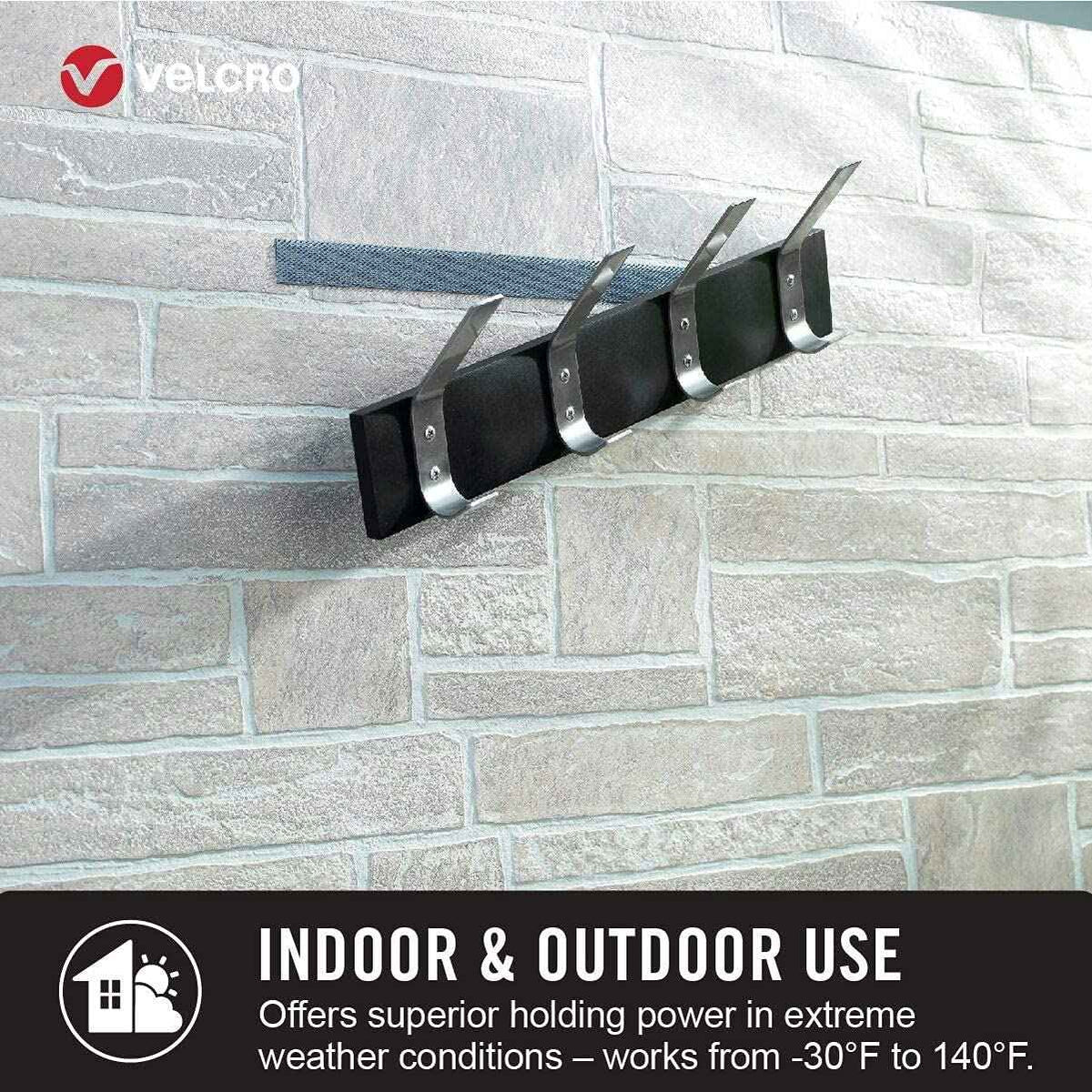 VELCRO Brand Extreme Outdoor Mounting Tape | 20Ft x 1 In, Holds 15 lbs | Strong Heavy Duty Stick on Adhesive | Mount on Brick, Concrete for Hanging, 30702 🍁 All In One Marketplace Canada