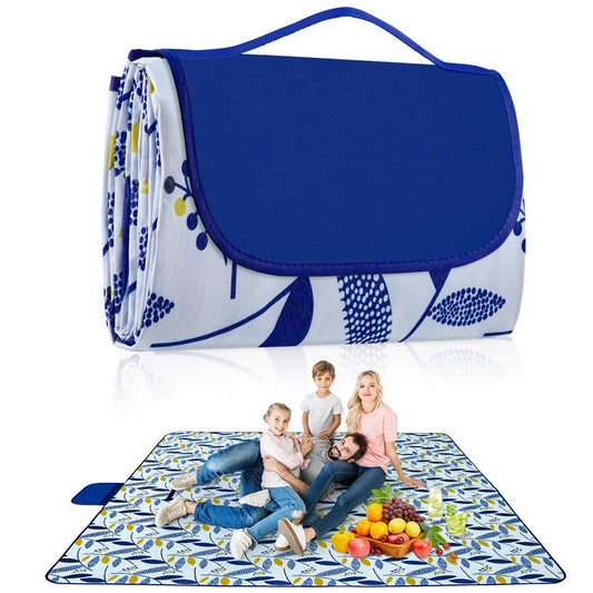 Habaylin Picnic Blanket Large, 79"X79" Waterproof Extra Large Beach Blanket, Foldable Picnic Blanket for Hiking, Party, Camping on Grass Sandproof Handy Picnic Mat 🍁 All In One Marketplace Canada