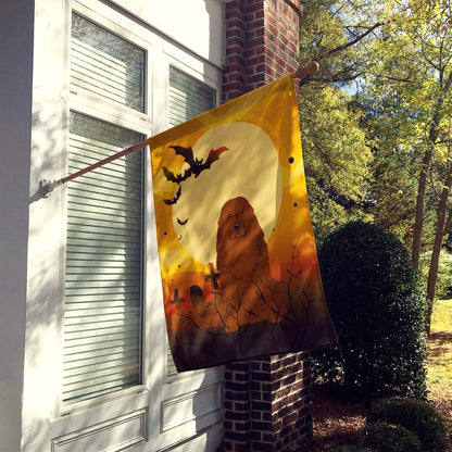 Caroline's Treasures BB4316CHF Halloween Caucasian Shepherd Dog Flag Canvas House Size, Large, Multicolor