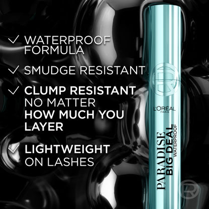 L'Oréal Paris Paradise Big Deal Volumizing Mascara, Buildable & Lengthening Mascara, No Clumps, Lightweight, Black Waterproof 10.9 ml 🍁 All In One Marketplace Canada