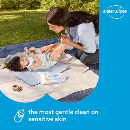 WaterWipes Sensitive+ Newborn & Baby Wipes, 3-In-1 Cleans, Cares, Protects, 99.9% Water, Unscented & Hypoallergenic, 540 Count (9 Packs) 🍁 All In One Marketplace Canada