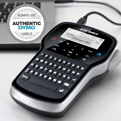 DYMO LabelManager 280 Rechargeable Portable Label Maker, Label Printer for Home & Office Organization - Easy-to-Use, One-Touch Smart Keys, QWERTY Keyboard, PC and Mac Connectivity 🍁 All In One Marketplace Canada