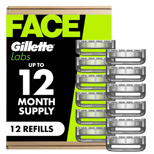 Gillette Labs Razors for Men, Razor Blades Refill, 5-Blade Cartridges, 12 Refills 🍁 All In One Marketplace Canada