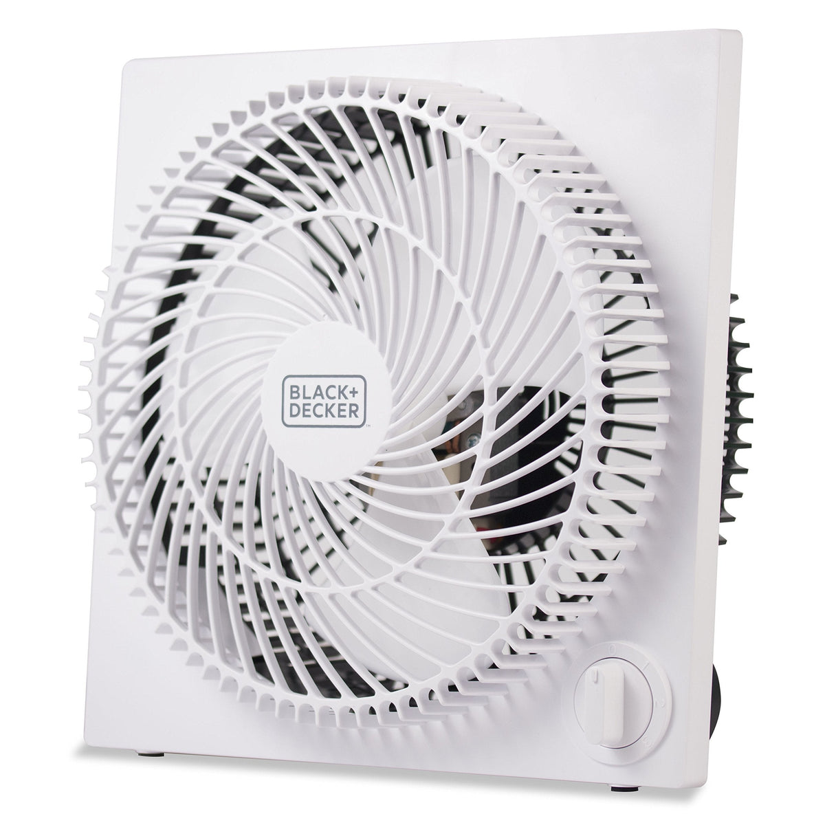 Black & Decker 9 in. Frameless Tabletop Box Fan, White 🍁 All In One Marketplace Canada