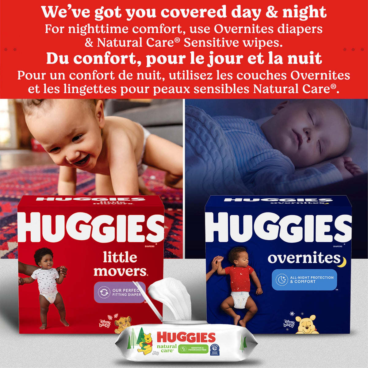 Huggies Overnites Size 4 Overnight Diapers (22-37 lbs), 58 Ct 🍁 All In One Marketplace Canada