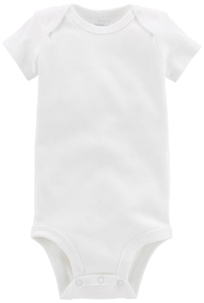 Simple Joys by Carter's Baby 8-Pack Short-Sleeve Bodysuit, White, Newborn 🍁 All In One Marketplace Canada