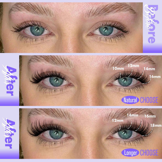 Pawotence Lash Clusters Wispy Cluster Eyelash Extensions 10-18mm Individual Lashes D Curl Cluster Lashes Extension DIY Soft Comfortable Eyelash Clusters with Thin Band 🍁 All In One Marketplace Canada