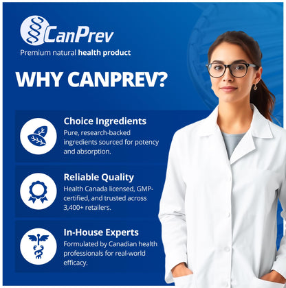 CanPrev L-Theanine with Magnesium, 90 Capsules 90-Day Supply - Promote Relaxation and Calmness - Without Drowsiness - Synergistic Blend for Well-being Management - Vegan, Non-GMO and Gluten-Free 🍁 All In One Marketplace Canada