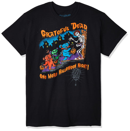 Liquid Blue Grateful Dead One More Halloween Night T-Shirt, Black, Small